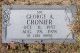 Headstone of George Arnold CRONIER (1957-1978).