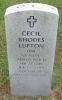 VA marker of Cecil Rhodes LUPTON (1925-2002).