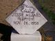 Headstone of Jessie Millard LUPTON (1958).