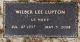 VA marker of Wilber Lee LUPTON (1937-2008).