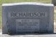 Headstone of Joseph S RICHARDSON (1873-1947).