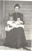 Julia Melvina CLAYTON with her first two children, Eula and Margaret LUPTON.