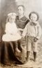 Susan FLOWERS with children, Avis and Conner - circa 1917.